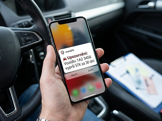 Notifikace na STK v mobilu
